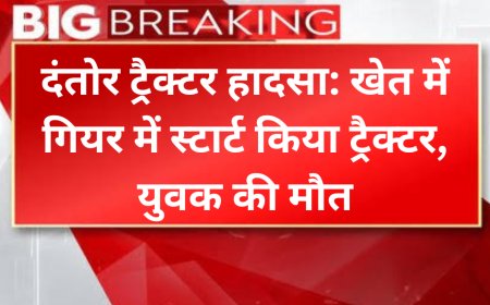 बीकानेर में ट्रैक्टर हादसा: खेत में गियर में स्टार्ट किया ट्रैक्टर, युवक पहिए के नीचे आकर मौत