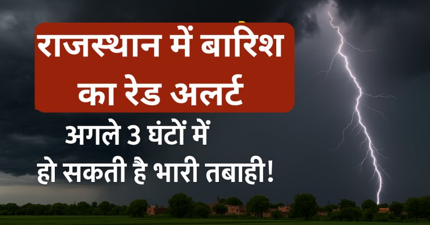 अगले 3 घंटों में राजस्थान में तूफानी बारिश! 11 जिलों में अलर्ट, ये इलाके सबसे ज्यादा खतरे में!