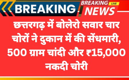 छत्तरगढ़ में बोलेरो सवार चार चोरों ने दुकान में की सेंधमारी, 500 ग्राम चांदी और ₹15,000 नकदी चोरी