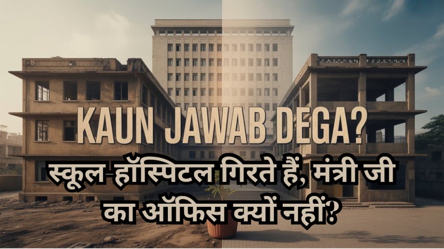 मंत्री का ऑफिस नहीं गिरता, लेकिन टूटते हैं सिर्फ स्कूल, हॉस्पिटल और पुल – क्यों?