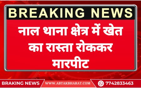 नाल थाना क्षेत्र में खेत का रास्ता रोककर मारपीट -Bikaner News