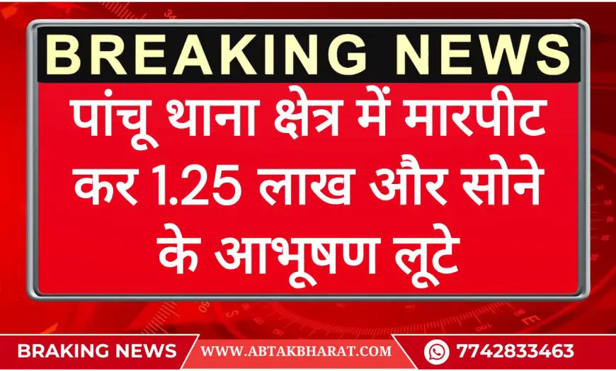 पांचू थाना क्षेत्र में मारपीट कर 1.25 लाख और सोने के आभूषण लूटे- Bikaner News