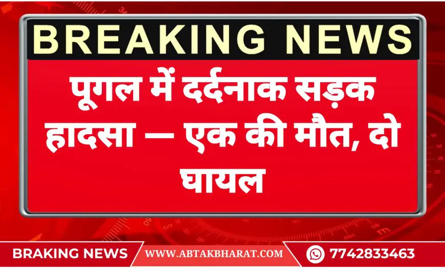 पूगल में दर्दनाक सड़क हादसा — एक की मौत, दो घायल | Bikaner News
