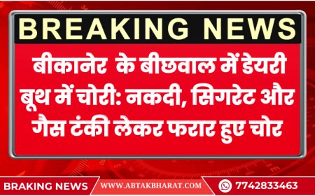 बीकानेर  के बीछवाल में डेयरी बूथ में चोरी: नकदी, सिगरेट और गैस टंकी लेकर फरार हुए चोर