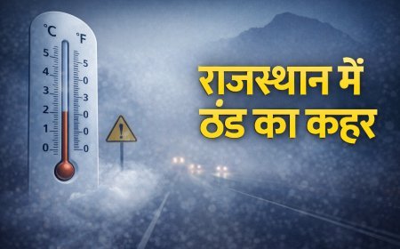 राजस्थान के 11 जिलों में शीतलहर और घने कोहरे का अलर्ट,बीकानेर समेत चूरू-डीडवाना में रेड चेतावनी