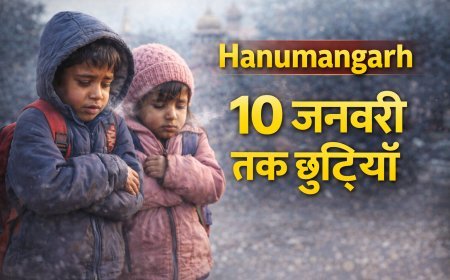 कड़ाके की ठंड का कहर: हनुमानगढ़ में 1 से 8 तक स्कूल छुट्टियां बढ़ीं