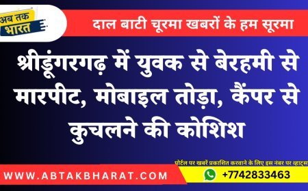 श्रीडूंगरगढ़ में युवक से बेरहमी से मारपीट, मोबाइल तोड़ा, कैंपर से कुचलने की कोशिश