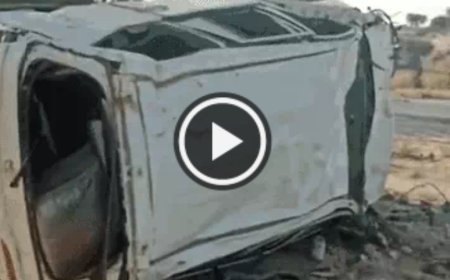 Bikaner News: नोखा में डोडा पोस्त तस्करों की कार पलटी, 2 की मौत, बुजुर्ग को कुचलकर भागी कार