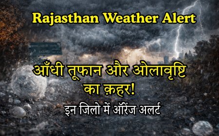 Rajasthan Weather Alert: आंधी-बारिश और ओलों का कहर! इन जिलों में ऑरेंज अलर्ट, पढ़ें IMD की चेतावनी