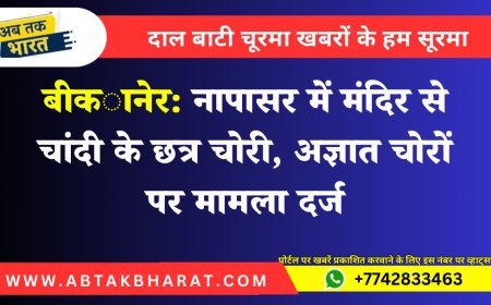 बीकानेर: नापासर में मंदिर से चांदी के छत्र चोरी, अज्ञात चोरों पर मामला दर्ज