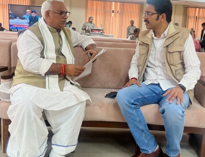 रणजीतपुरा छात्रा हत्याकांड: विधायक अंशुमान भाटी ने गृहमंत्री से की मुलाकात, CM भजनलाल से भी करेंगे चर्चा