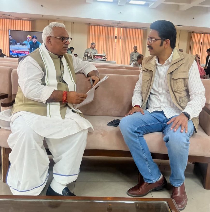 रणजीतपुरा छात्रा हत्याकांड: विधायक अंशुमान भाटी ने गृहमंत्री से की मुलाकात, CM भजनलाल से भी करेंगे चर्चा