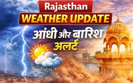 Rajasthan Weather Update: 18–21 मार्च के बीच बदलेगा मौसम, तेज आंधी और बारिश का अलर्ट