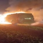 बीकानेर में चलती स्कॉर्पियो में लगी आग, ड्राइवर ने बचाई जान | Bikaner News