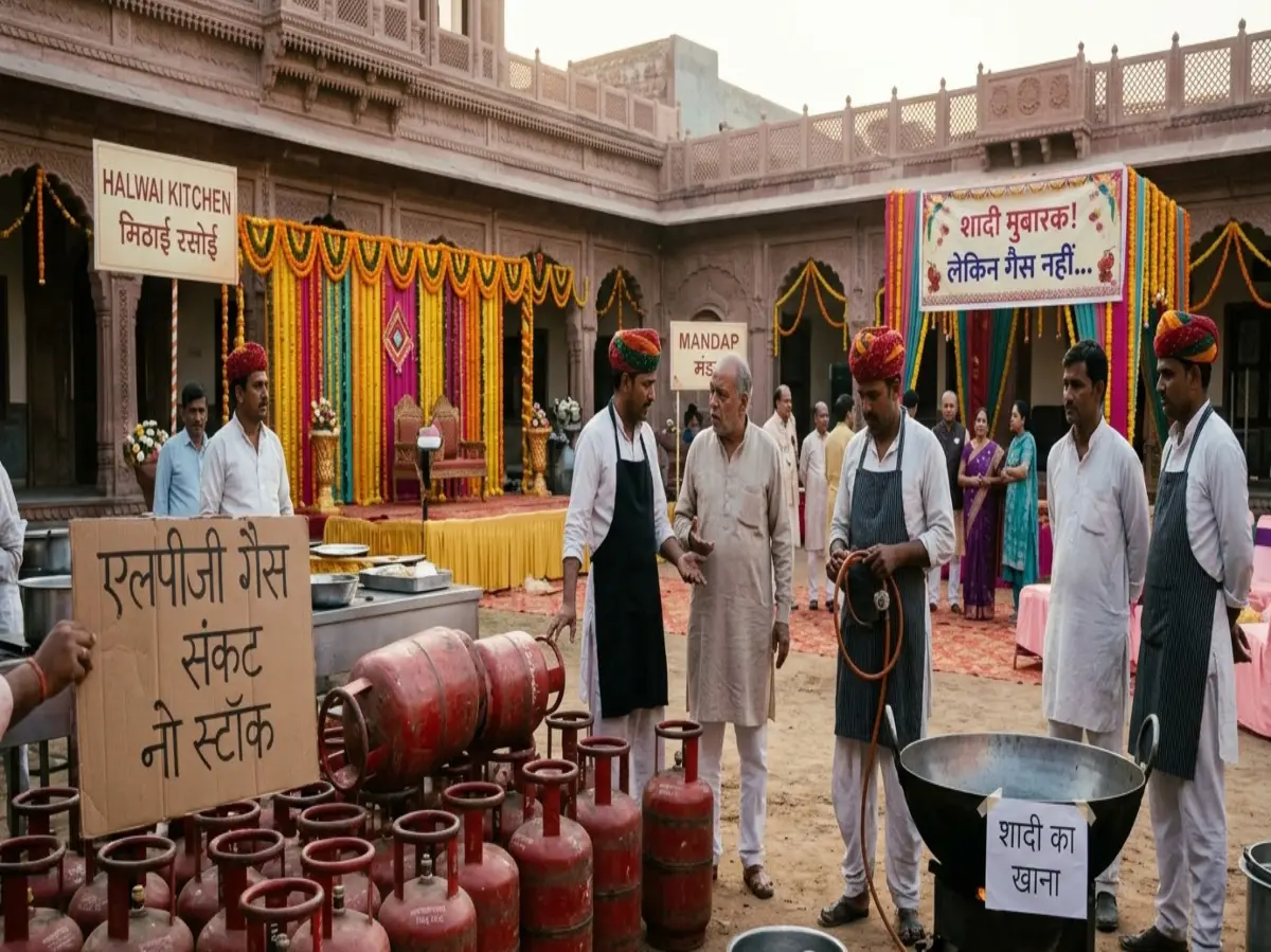 शादियों पर संकट! गैस खत्म – मेहमानों का खाना कैसे बनेगा?